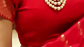 Desi Indian Newly Married Bhabhi Can't Control Her Emotions and Convinced Him to Sex with His Own Bhabhi.