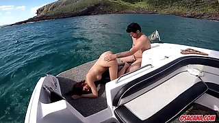 Busty Girl Fucks on the Boat
