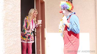 Blonde Brittany Andrews Sucks And Rides Clown Marcus London's Cock!