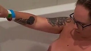 After a Long Weekend of Fucking so Many Men and Women, I Decided to Relax a Bit in the Huge Tub. Well When I Started Filling It