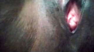 Girlfriend showed pussy from behind
