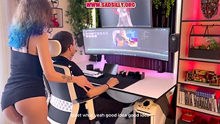 I Hire My Editor To Fuck Me - (en Subtitle) French Boy/girl At Work With Petite Blonde
