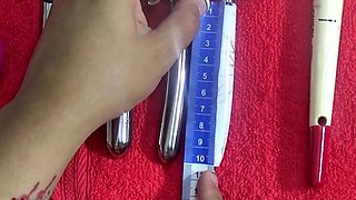 Japanese Wife Cervix insertion objects 2 vibrators and chain