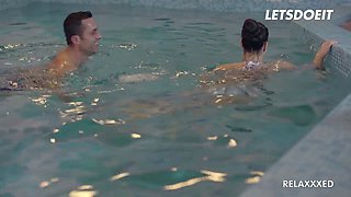Athina Love's big ass gets pounded by Renato in the sauna with a cumshot