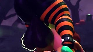 Princess Daisy gets railed by a ghost multiple times