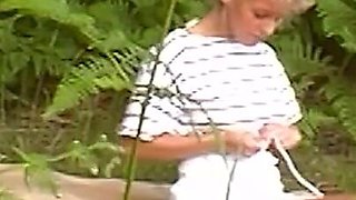 Blonde Amateur in the Forest