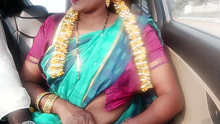 Step Dad Daughter in Law Car Sex, Telugu Dirty Talks, Part -1