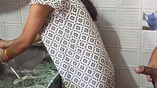 Indian Desi Village Bhabhi Fucked by Brother in Law in the Kitchen