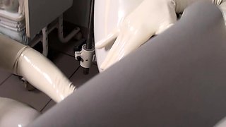 Fetish wam lesbian hotties use toys for milk enemas