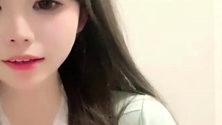 Glamour babe with big boobs masturbates in lingerie