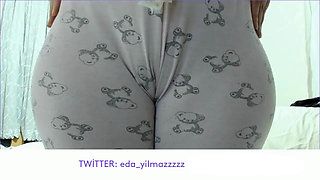 Camel Toe in Pajamas Close up