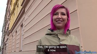Pierced Pink Hair Babe Pov Fucked 4 Cash After Casting
