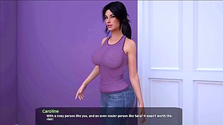 Trying to seduce my stepsister into getting it on in Milfy City