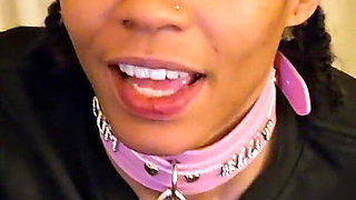 Sexy Submissive Ebony Slut Maddie X Gets Throat Fucked and Gags