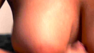 Oiled Titjob in the Shadows… My Huge Tits Make Him Explode All Over Me