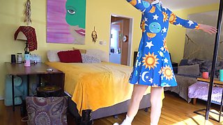 JOI- Innocent Stepdaughter Tries Shoes on for Voyeur Perverted Stepdaddy! Ends in a Naughty Surprise... What a Slutty Stepdaught