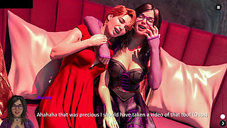 Blonde Slutty Stepmom Blowjob & Sex in the Public Restroom - the Spellbook Pure 15 Animated Porn Gameplay