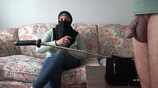 Egyptian Wife Humiliates Husband and Bought a Fucking Machine - Real Arab Cuckold Couple