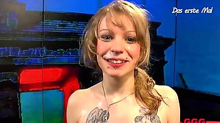 Amateur Blonde Blowjob handjob Huge Facial