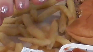 Fast Food & Donat Foot Feeding!