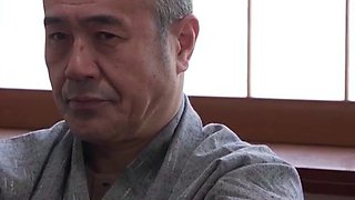 Young asian fucking an old fart