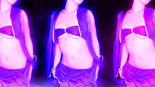 Cute amateur brunette naughty in solo jerking show on camera