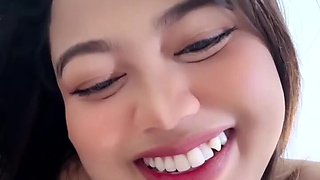 Indonesian busty babe solo masturbation with vibrator