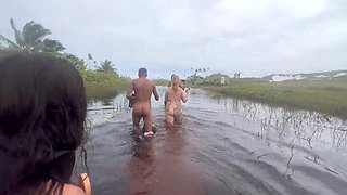 I went to have sex on the nude beach with my hot friends 2