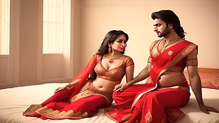 Steamy 3D animation of a desi village featuring a seductive Indian aunty