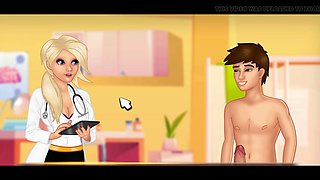 Japanese game, japanese mom help, cartoon mom