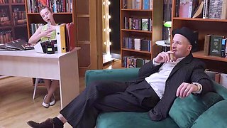 Sensuous secretary doesn't shy away from raw anal pounding