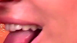 Blonde and Brunette Teens Use a Huge Double Ended Dildo to Fuck Their Pussies