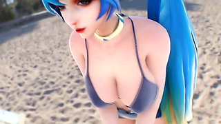 Sona Buvelle Beach Sex (Animation With Sound)