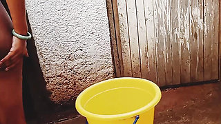 Bathing My Pregnant GF Outdoor, Dirty Environment Vibes