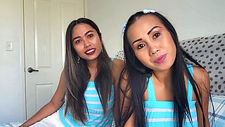 Asian lesbian MILF babes Joon Mali and Anda strapon fucking