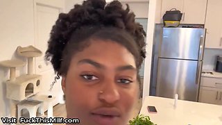 Juicy Ebony Uses BBC To Find Her G Spot - Amateur Porn