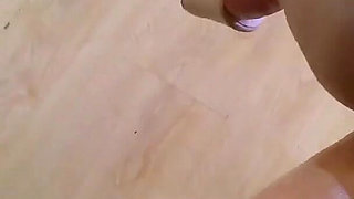 Hard Tapping on the Wooden Floor with Clear Heels