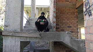 A Famous Wife From Heliopolis with a Milky Chest Closes Her Office and Goes Out to Please Herself