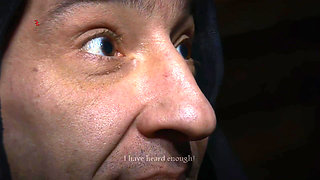 Blonde Maid Is Stripped Naked and Hoisted up to the Ceiling for Interrogation