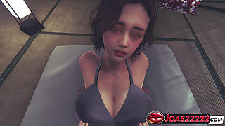 Sexy MILF Fingering and Pussy Licking - Mature Woman in Night Dress Gets Deep Oral Pleasure and Hard Orgasm