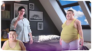 3D animated cartoon visual novel game with big boobs