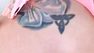 Fit Big Boobs Tattooed MILF Getting Huge Facial