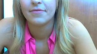 Blonde teen Sierras first erotic masturbation video
