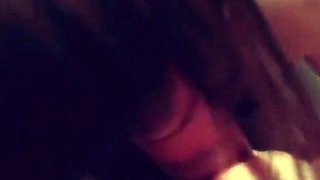 French Amateur Brunette's Homemade Blowjob