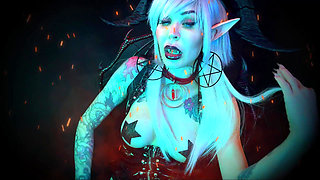 Hell's Toilet Training with Demoness Baal - Chastity, Caviar Edition