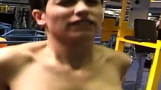 Cline de Bara in the gym 1999 ft. Cline Bara: Blowjob, Babe  Cowgirl Porn