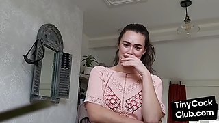 SPH solo femina makes fun of small cocks in her home video