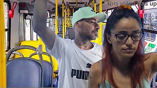 student stretched and fucked on the bus in public