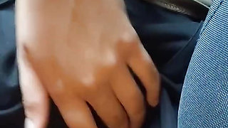 She Lovess to Give Me Handjob on Bus