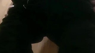 Cute amateur asian web cam girl playing with her toy
